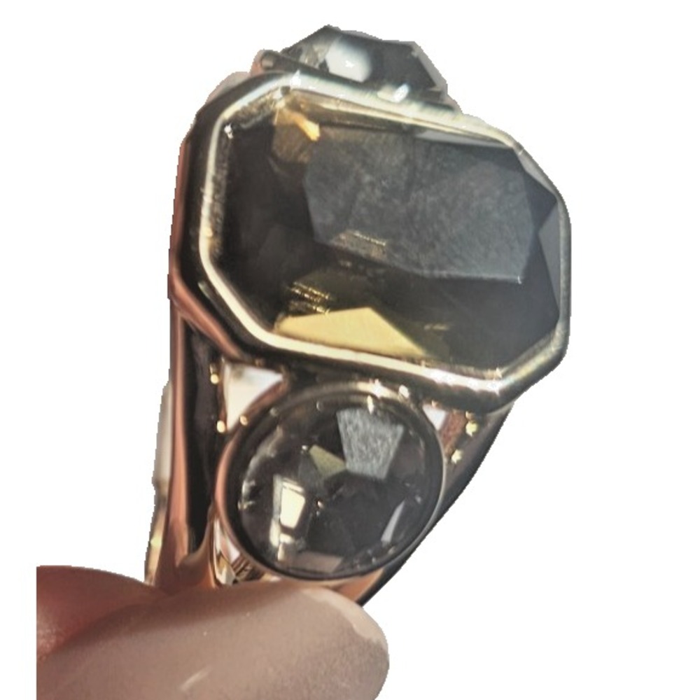 Ramy Brook Alanna Stone Cocktail Ring – Gold Plated Statement Ring, NWT - Picture 5 of 12
